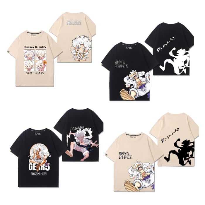 Amazon | ワンピース ルフィ Tシャツ ニカ形態 グッズ 丸首 半袖